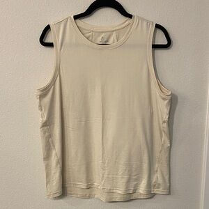 Cream Athletic Sleeveless Muscle Tee